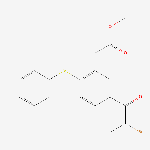 methyl 2-[5-(2-bromopropanoyl)-2-phenylsulfanylphenyl]acetate (CAS: 115441-85-5) - Related Chemical Product