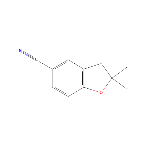 2,2-dimethyl-3H-1-benzofuran-5-carbonitrile (CAS: 903556-72-9) - Chemical Structure and Molecular Formula 