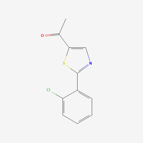 1-[2-(2-chlorophenyl)-1,3-thiazol-5-yl]ethanone (CAS: 478047-34-6) - Chemical Structure and Molecular Formula 
