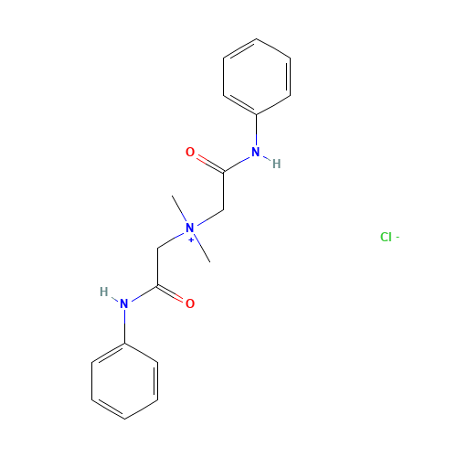 bis(2-anilino-2-oxoethyl)-dimethylazanium;chloride (CAS: 1042-42-8) - Chemical Structure and Molecular Formula 