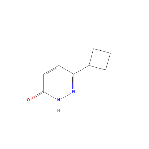 3-cyclobutyl-1H-pyridazin-6-one (CAS: 1161737-37-6) - Chemical Structure and Molecular Formula 