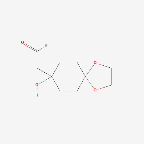2-(8-hydroxy-1,4-dioxaspiro[4.5]decan-8-yl)acetaldehyde (CAS: 959616-85-4) - Related Chemical Product