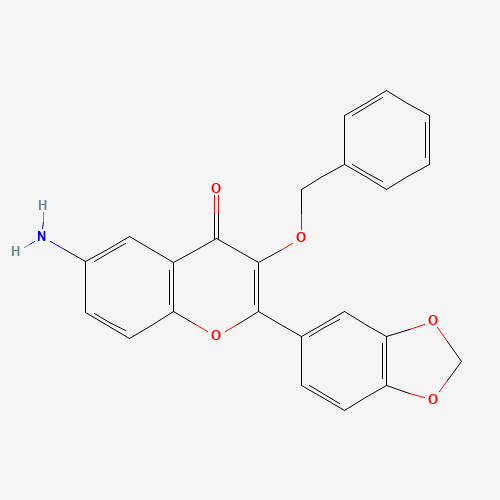 6-amino-2-(1,3-benzodioxol-5-yl)-3-phenylmethoxychromen-4-one (CAS: 1187016-71-2) - Related Chemical Product