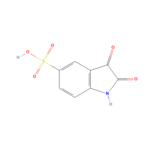 2,3-dioxo-1H-indole-5-sulfonic acid (CAS: 7313-70-4) - Chemical Structure and Molecular Formula 