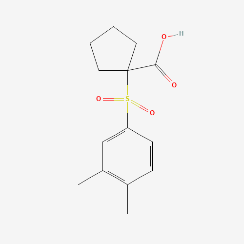 1-(3,4-dimethylphenyl)sulfonylcyclopentane-1-carboxylic acid (CAS: 505071-94-3) - Related Chemical Product