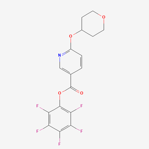 (2,3,4,5,6-pentafluorophenyl) 6-(oxan-4-yloxy)pyridine-3-carboxylate (CAS: 910036-96-3) - Related Chemical Product