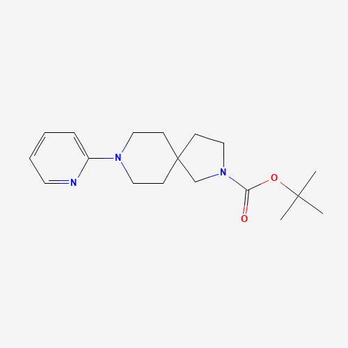 tert-butyl 8-pyridin-2-yl-2,8-diazaspiro[4.5]decane-2-carboxylate (CAS: 1246507-90-3) - Chemical Structure and Molecular Formula 