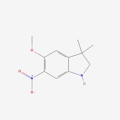 5-methoxy-3,3-dimethyl-6-nitro-1,2-dihydroindole (CAS: 1116230-50-2) - Related Chemical Product