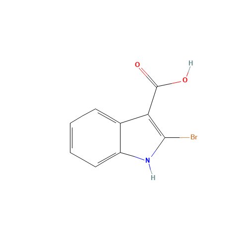 2-bromo-1H-indole-3-carboxylic acid (CAS: 1290035-13-0) - Chemical Structure and Molecular Formula 