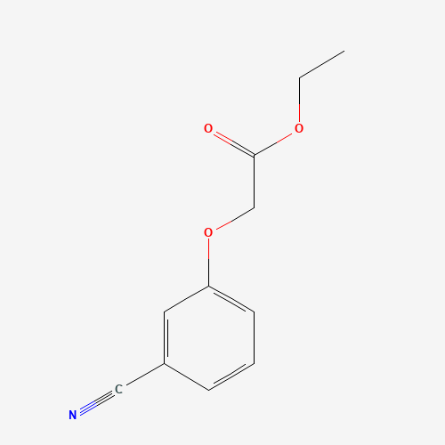 ethyl 2-(3-cyanophenoxy)acetate (CAS: 55197-25-6) - Chemical Structure and Molecular Formula 