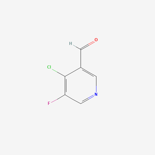 4-chloro-5-fluoropyridine-3-carbaldehyde (CAS: 1060802-34-7) - Chemical Structure and Molecular Formula 