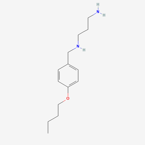N'-[(4-butoxyphenyl)methyl]propane-1,3-diamine (CAS: 161799-68-4) - Chemical Structure and Molecular Formula 