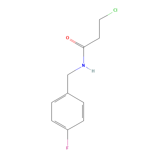 3-chloro-N-[(4-fluorophenyl)methyl]propanamide (CAS: 544440-95-1) - Related Chemical Product