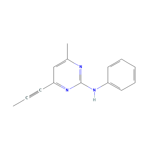 4-methyl-N-phenyl-6-prop-1-ynylpyrimidin-2-amine (CAS: 110235-47-7) - Related Chemical Product