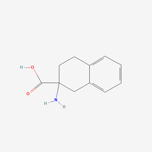 2-amino-3,4-dihydro-1H-naphthalene-2-carboxylic acid (CAS: 74444-77-2) - Chemical Structure and Molecular Formula 