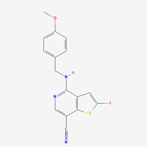 2-iodo-4-[(4-methoxyphenyl)methylamino]thieno[3,2-c]pyridine-7-carbonitrile (CAS: 690635-53-1) - Related Chemical Product