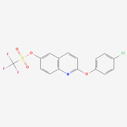 [2-(4-chlorophenoxy)quinolin-6-yl] trifluoromethanesulfonate (CAS: 623147-07-9) - Related Chemical Product