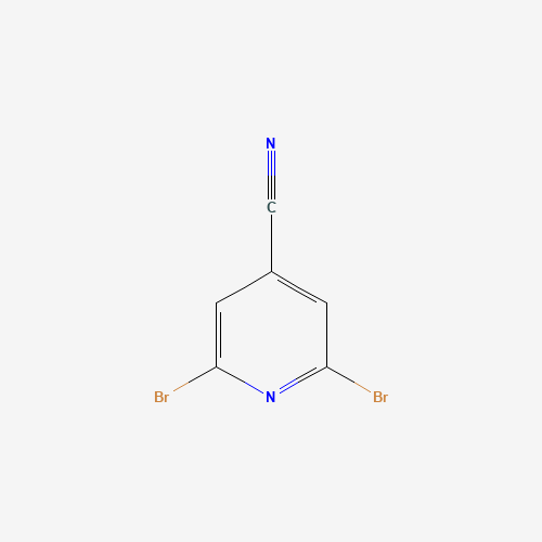 2,6-dibromopyridine-4-carbonitrile (CAS: 408352-58-9) - Chemical Structure and Molecular Formula 