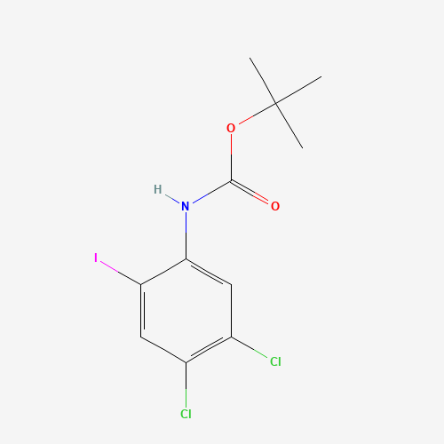 tert-butyl N-(4,5-dichloro-2-iodophenyl)carbamate (CAS: 835595-19-2) - Chemical Structure and Molecular Formula 