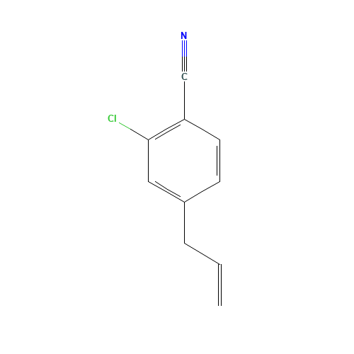 2-chloro-4-prop-2-enylbenzonitrile (CAS: 1374573-05-3) - Chemical Structure and Molecular Formula 