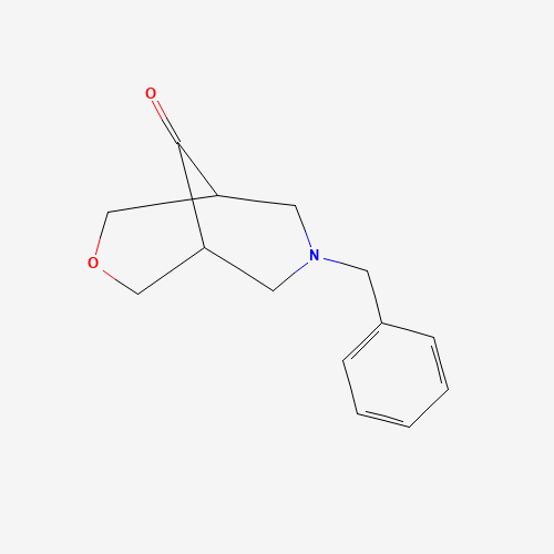 7-benzyl-3-oxa-7-azabicyclo[3.3.1]nonan-9-one (CAS: 77716-01-9) - Chemical Structure and Molecular Formula 
