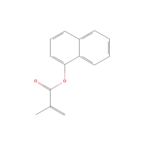 naphthalen-1-yl 2-methylprop-2-enoate (CAS: 19102-44-4) - Chemical Structure and Molecular Formula 