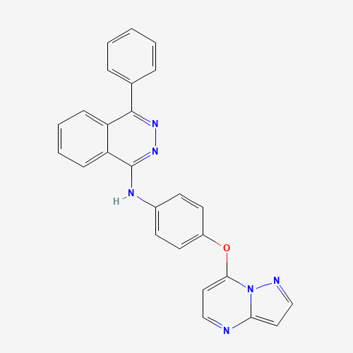 4-phenyl-N-(4-pyrazolo[1,5-a]pyrimidin-7-yloxyphenyl)phthalazin-1-amine (CAS: 1071535-01-7) - Related Chemical Product
