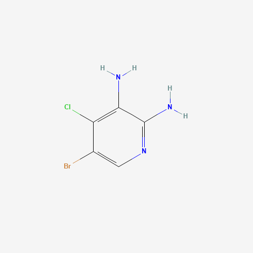 5-bromo-4-chloropyridine-2,3-diamine (CAS: 1131604-99-3) - Chemical Structure and Molecular Formula 
