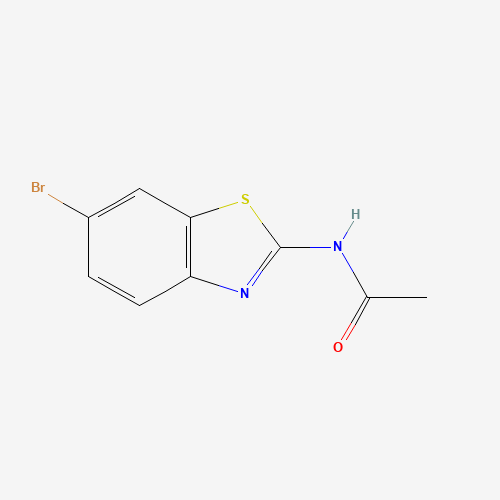 N-(6-bromo-1,3-benzothiazol-2-yl)acetamide (CAS: 16628-26-5) - Chemical Structure and Molecular Formula 
