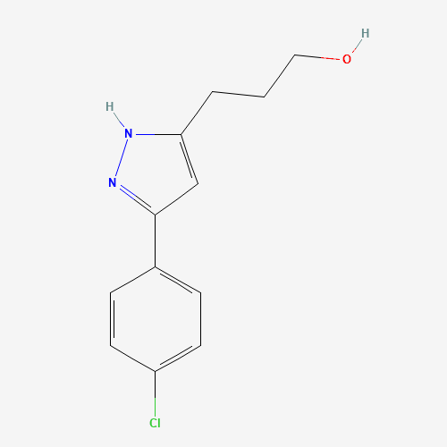 3-[3-(4-chlorophenyl)-1H-pyrazol-5-yl]propan-1-ol (CAS: 439106-94-2) - Related Chemical Product