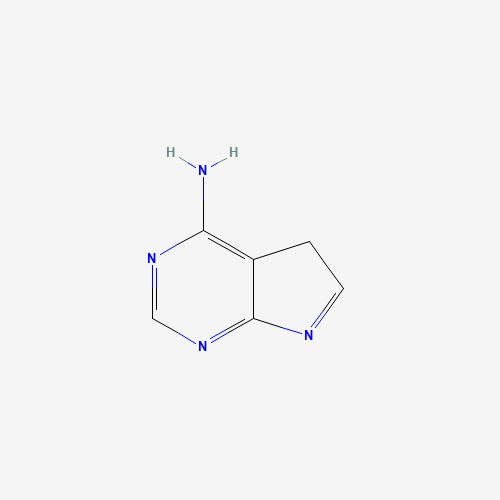 5H-pyrrolo[2,3-d]pyrimidin-4-amine (CAS: 13510-11-7) - Chemical Structure and Molecular Formula 