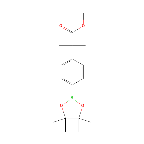 methyl 2-methyl-2-[4-(4,4,5,5-tetramethyl-1,3,2-dioxaborolan-2-yl)phenyl]propanoate (CAS: 890839-10-8) - Related Chemical Product