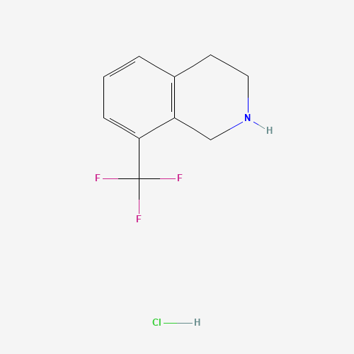 8-(trifluoromethyl)-1,2,3,4-tetrahydroisoquinoline;hydrochloride (CAS: 1074764-70-7) - Chemical Structure and Molecular Formula 
