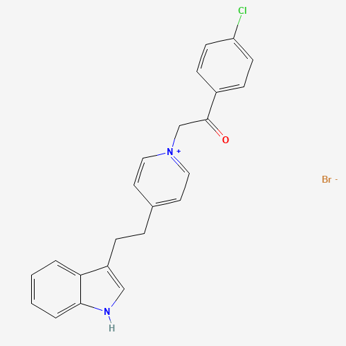 1-(4-chlorophenyl)-2-[4-[2-(1H-indol-3-yl)ethyl]pyridin-1-ium-1-yl]ethanone;bromide (CAS: 217317-65-2) - Related Chemical Product