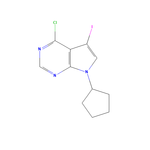 4-chloro-7-cyclopentyl-5-iodopyrrolo[2,3-d]pyrimidine (CAS: 213745-17-6) - Related Chemical Product