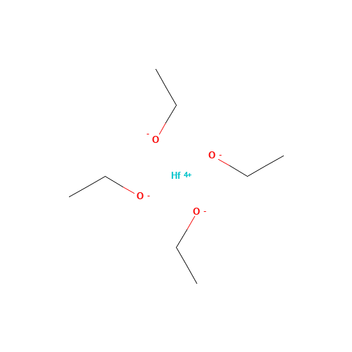 ethanolate;hafnium(4+) (CAS: 13428-80-3) - Chemical Structure and Molecular Formula 