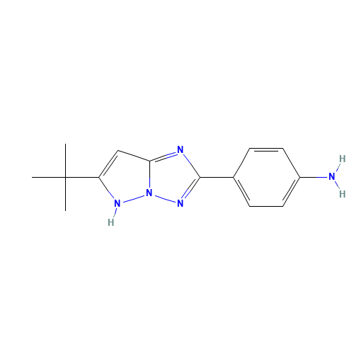 4-(6-tert-butyl-5H-pyrazolo[1,5-b][1,2,4]triazol-2-yl)aniline (CAS: 152828-25-6) - Related Chemical Product