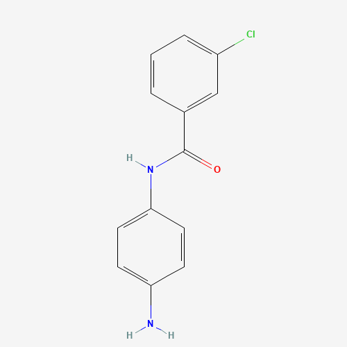 N-(4-aminophenyl)-3-chlorobenzamide (CAS: 123098-38-4) - Chemical Structure and Molecular Formula 