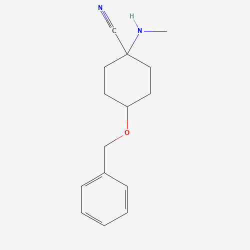 1-(methylamino)-4-phenylmethoxycyclohexane-1-carbonitrile (CAS: 1239019-67-0) - Related Chemical Product
