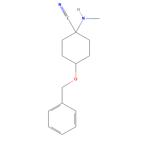 1-(methylamino)-4-phenylmethoxycyclohexane-1-carbonitrile (CAS: 1239019-67-0) - Related Chemical Product