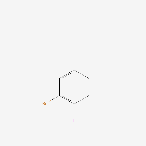 2-bromo-4-tert-butyl-1-iodobenzene (CAS: 860435-39-8) - Chemical Structure and Molecular Formula 
