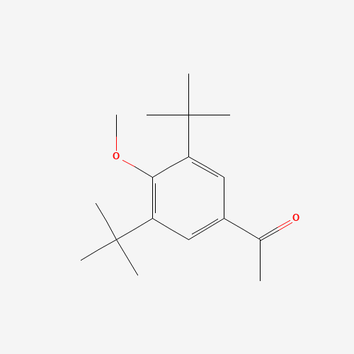 1-(3,5-ditert-butyl-4-methoxyphenyl)ethanone (CAS: 30492-50-3) - Chemical Structure and Molecular Formula 