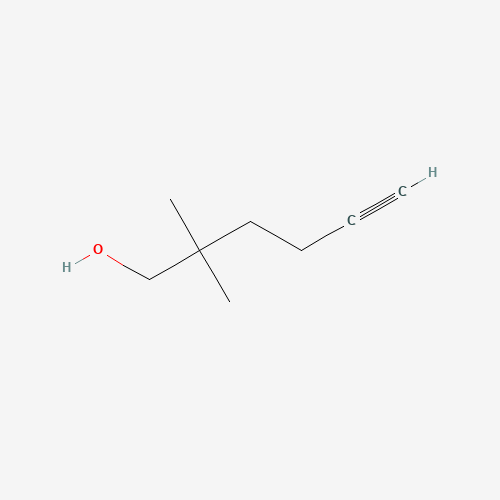 2,2-dimethylhex-5-yn-1-ol (CAS: 892875-17-1) - Chemical Structure and Molecular Formula 