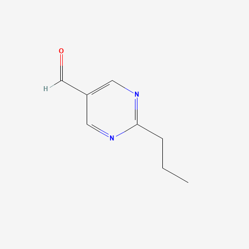 2-propylpyrimidine-5-carbaldehyde (CAS: 876890-38-9) - Chemical Structure and Molecular Formula 