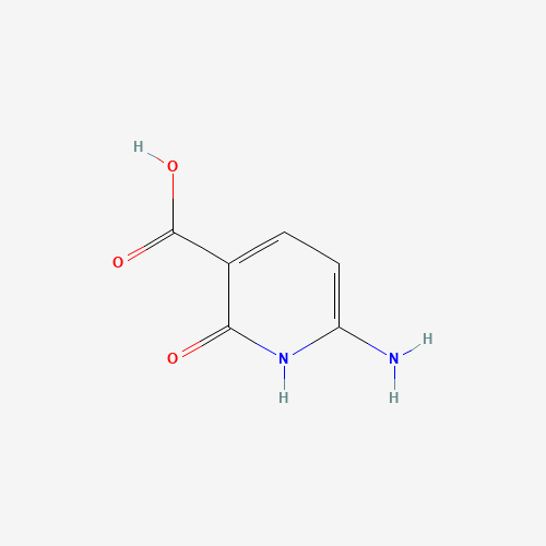 6-amino-2-oxo-1H-pyridine-3-carboxylic acid (CAS: 33053-69-9) - Chemical Structure and Molecular Formula 