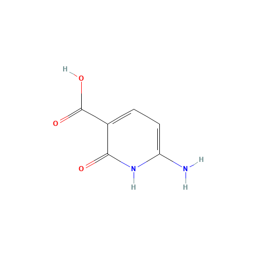 6-amino-2-oxo-1H-pyridine-3-carboxylic acid (CAS: 33053-69-9) - Chemical Structure and Molecular Formula 