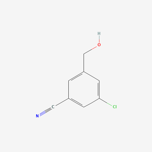 3-chloro-5-(hydroxymethyl)benzonitrile (CAS: 1021871-35-1) - Chemical Structure and Molecular Formula 