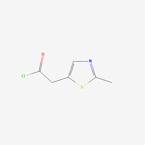 2-(2-methyl-1,3-thiazol-5-yl)acetyl chloride (CAS: 1397294-01-7) - Chemical Structure and Molecular Formula 
