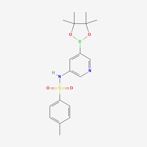 4-methyl-N-[5-(4,4,5,5-tetramethyl-1,3,2-dioxaborolan-2-yl)pyridin-3-yl]benzenesulfonamide (CAS: 1162681-06-2) - Related Chemical Product