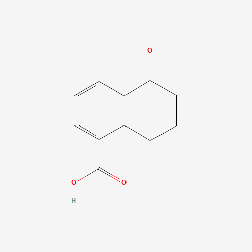 5-oxo-7,8-dihydro-6H-naphthalene-1-carboxylic acid (CAS: 56461-21-3) - Chemical Structure and Molecular Formula 